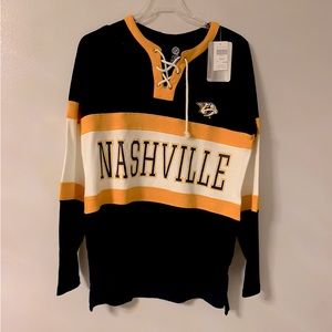 NHL Nashville Predator Lace-up jersey.